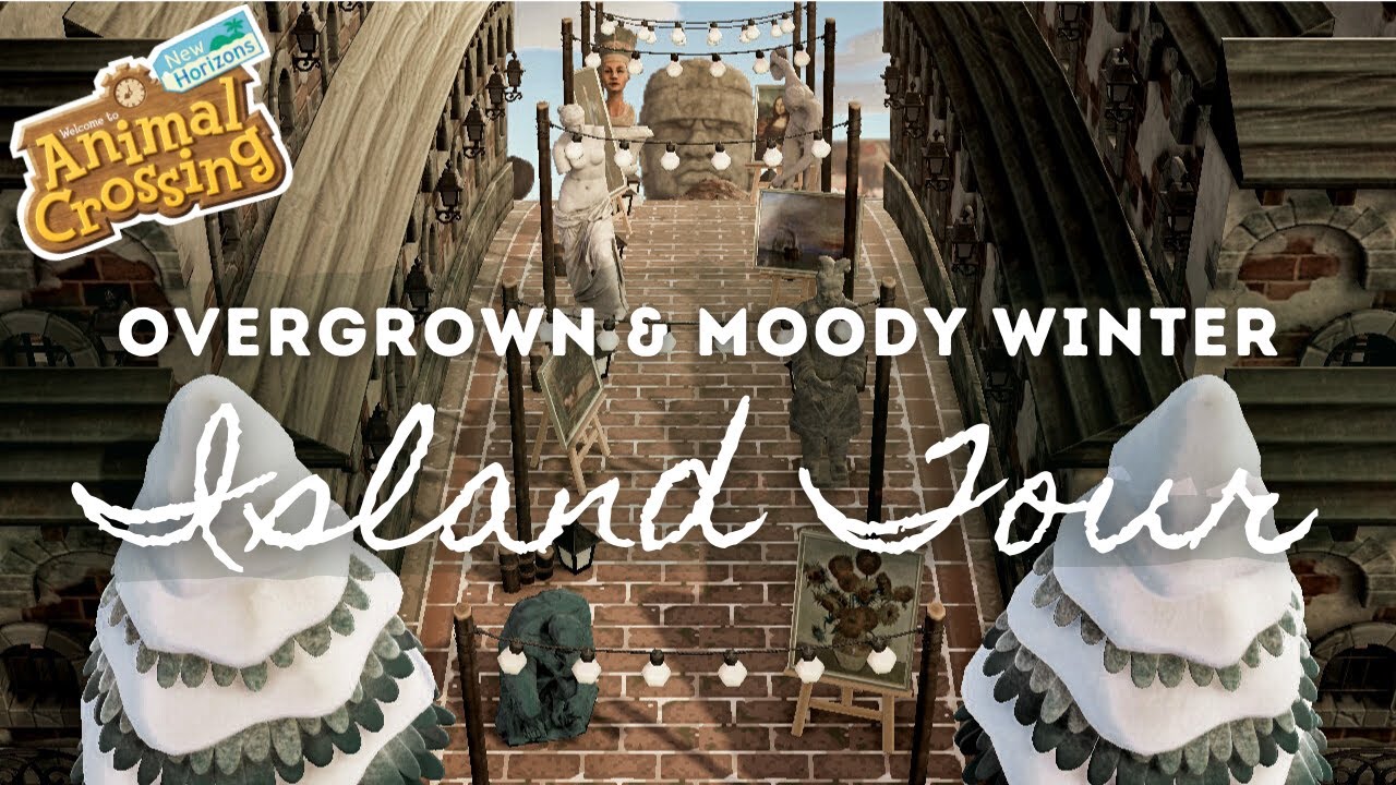OVERGROWN & MOODY WINTER ISLAND TOUR | Animal Crossing New Horizons