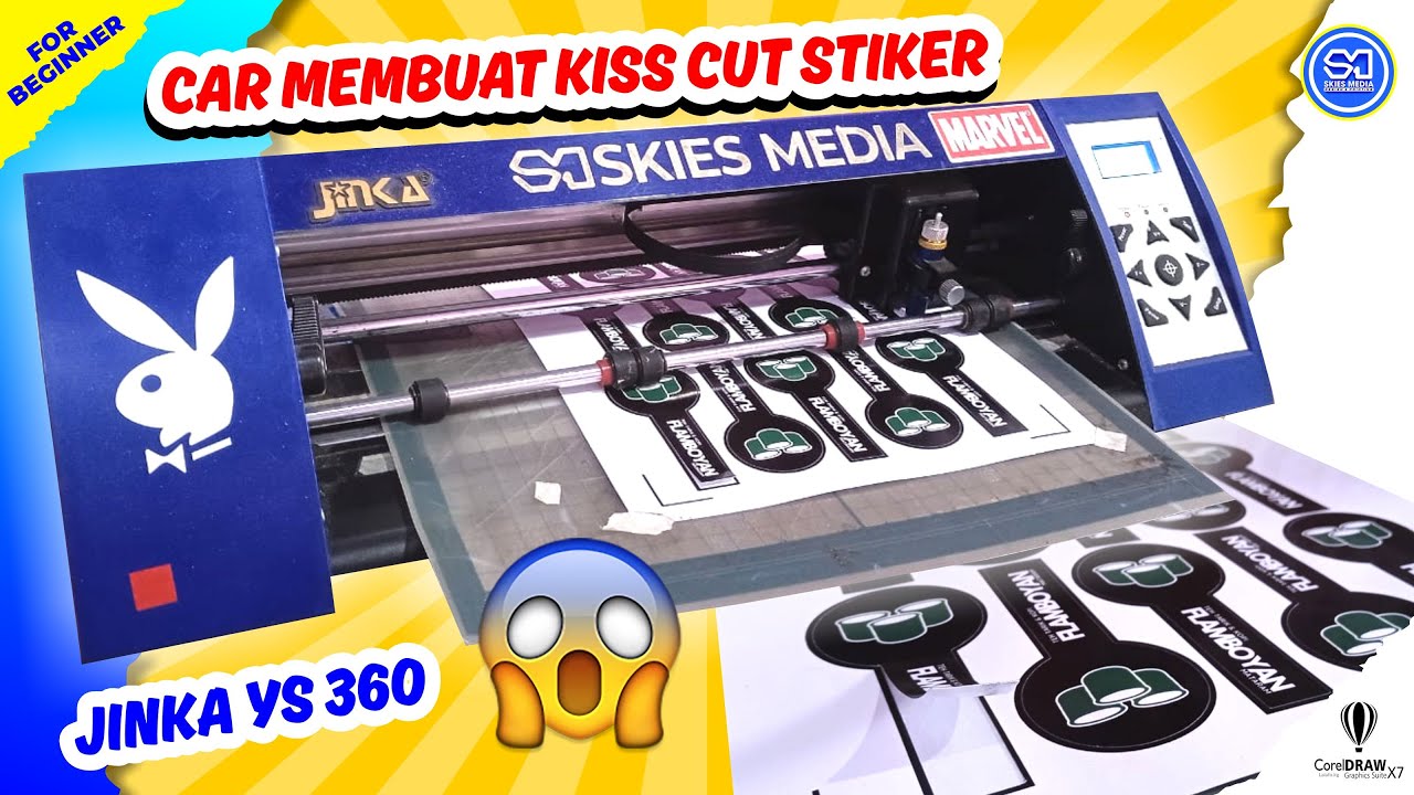 TUTORIAL TERLENGKAP Cara Membuat Kiss Cut Stiker dengan Mesin Jinka YS 360 | Mudah untuk Pemula