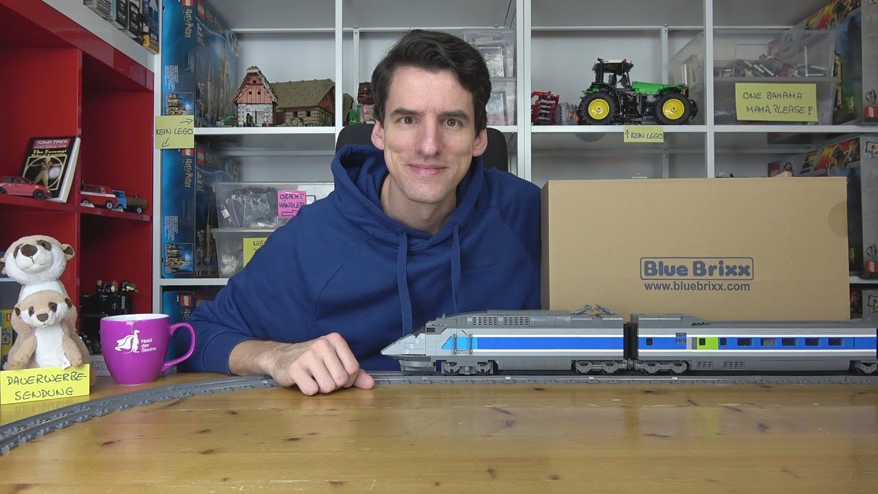 Ab zwei Metern fängt der große Spaß erst an! BlueBrixx Specials 102743 Schnellzug - über 3000 Teile!