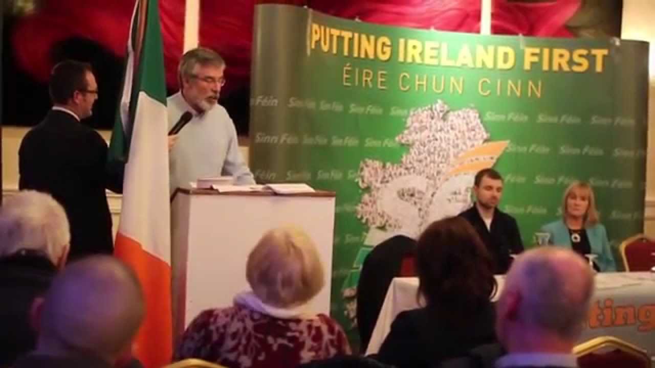 Gerry Adams - Imelda Munster Louth/East Meath Election Convention