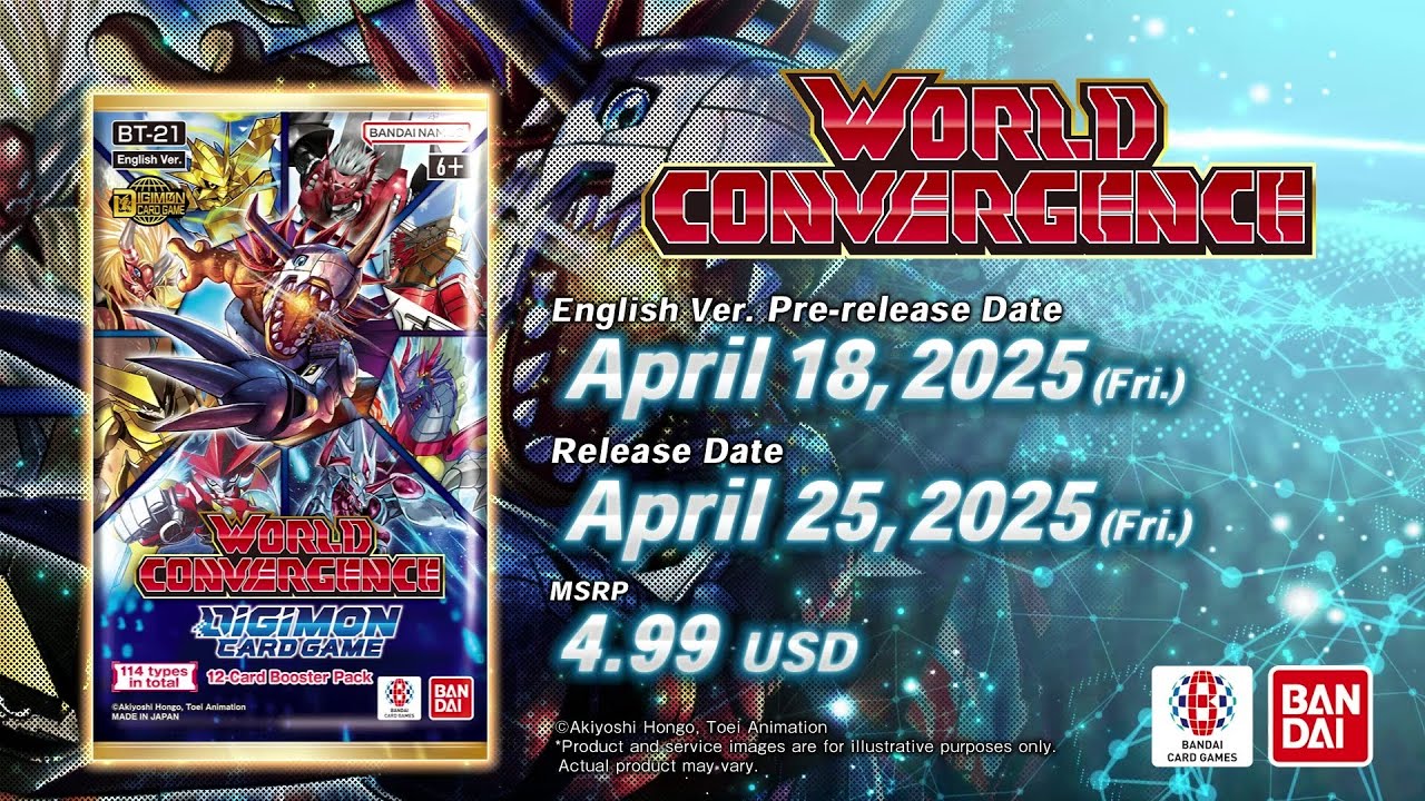 DIGIMON CARD GAME Booster Pack WORLD CONVERGENCE [BT-21] Promotion Video