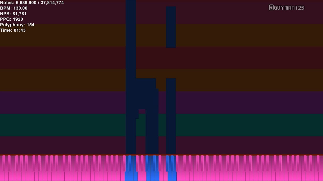 [Black MIDI] Demonicity - Miami Hotline Vol. 3 | 37.81 Million Notes