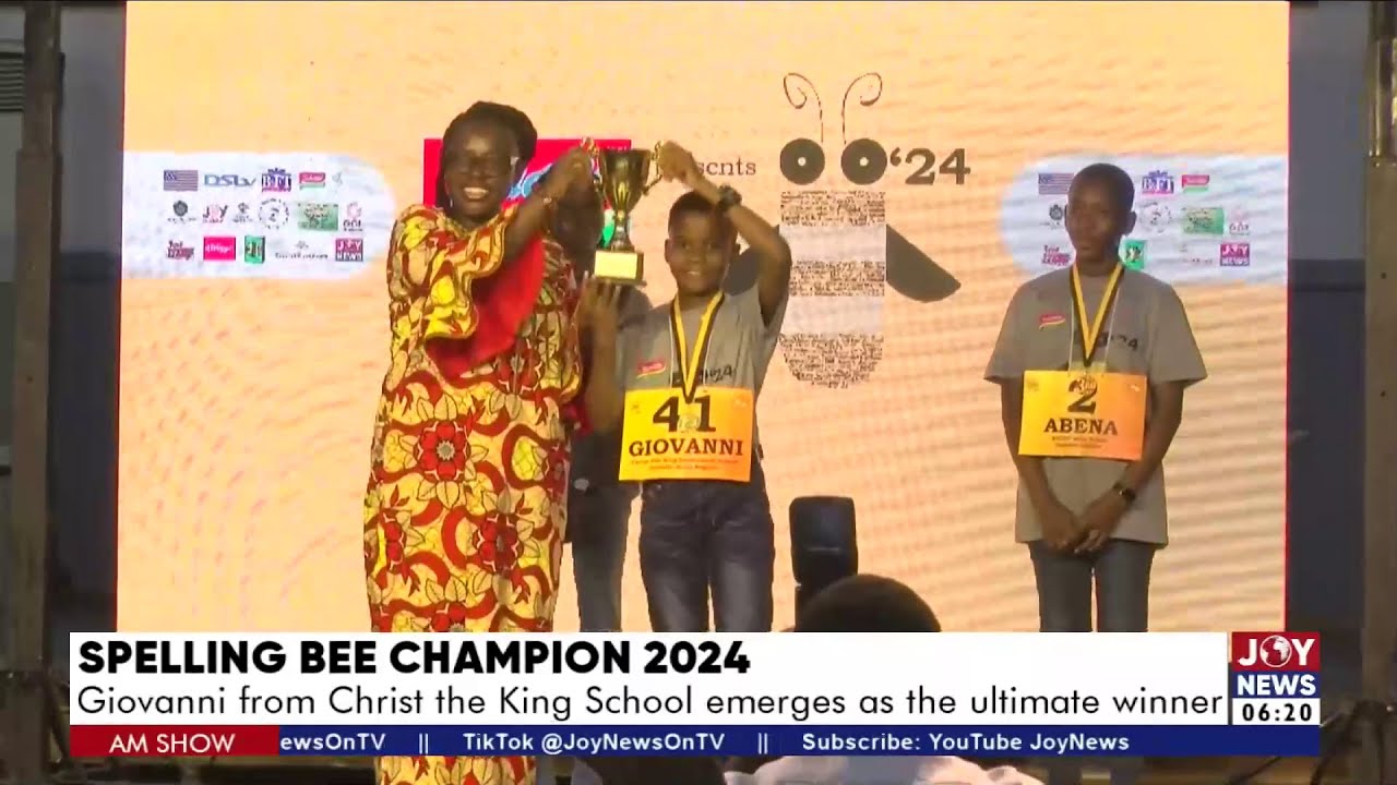Spelling Bee Champion 2024: Giovanni from Christ the King School emerges as the ultimate winner