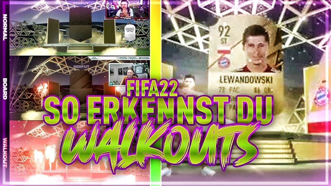 FIFA 22: SO ERKENNST DU EINEN WALKOUT und 83+ (einfach erkl&auml;rt) FIFA 22 WALKOUT ANIMATION