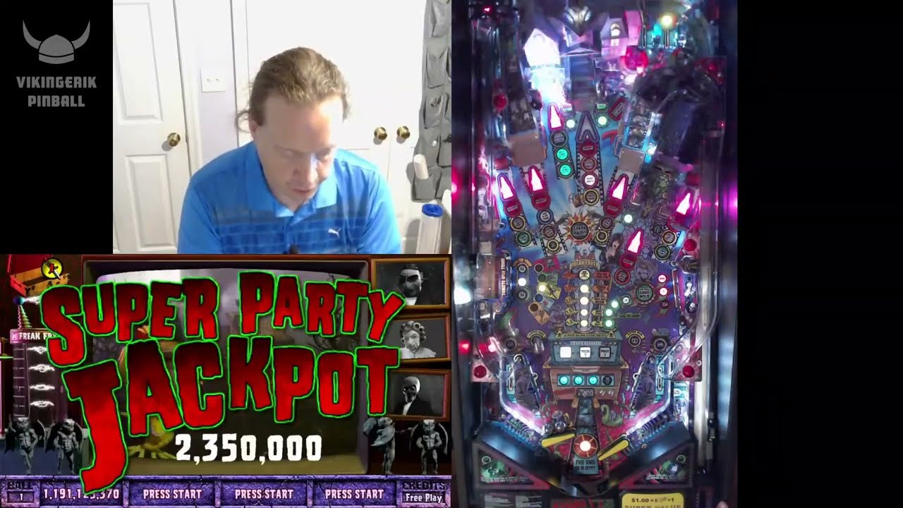 Elvira Pinball House of Horrors - Monster Game, 12 Billion, Wizard Mode