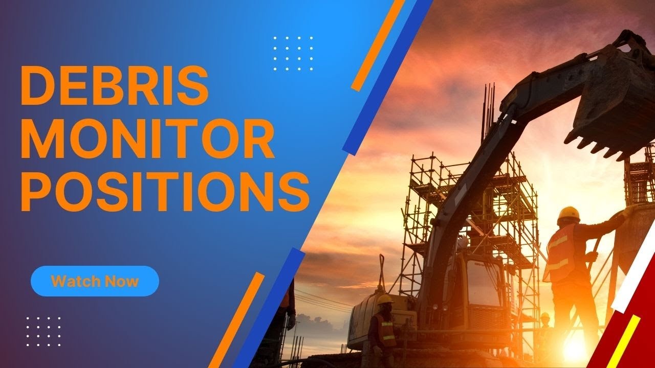 Debris Monitor Jobs - What is a Debris Monitor and how can you apply?   #hurricane