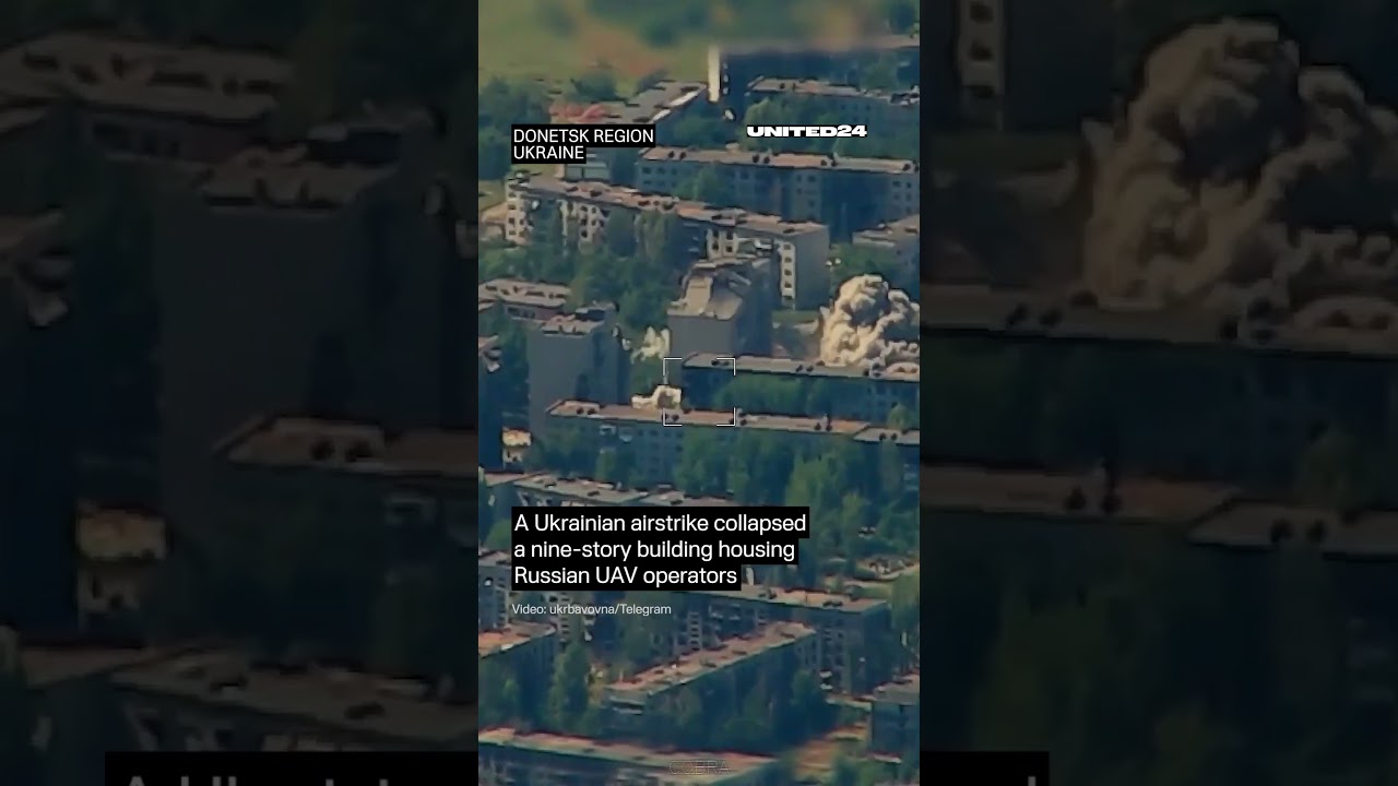 Ukrainian Airstrike on Russian UAV Operators #warinukraine