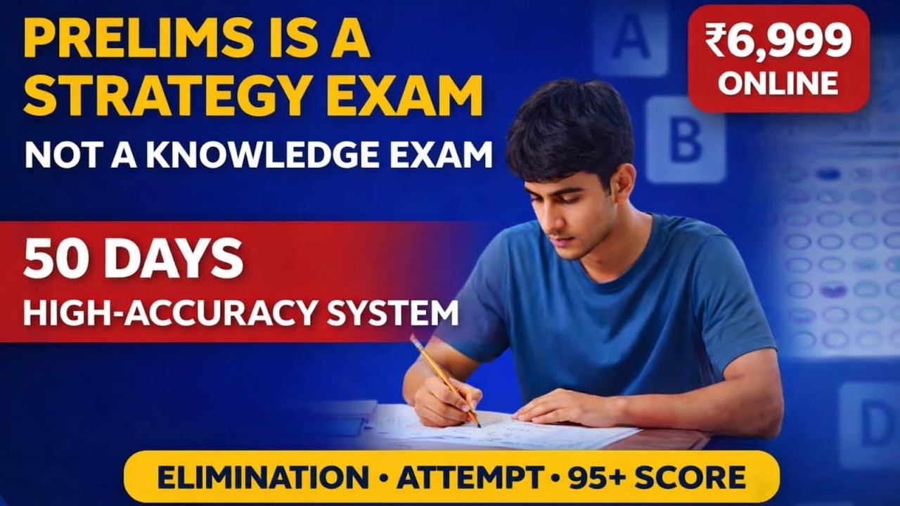 50 Days to UPSC Prelims 2026 Success What I Learned from High Accuracy Strategy