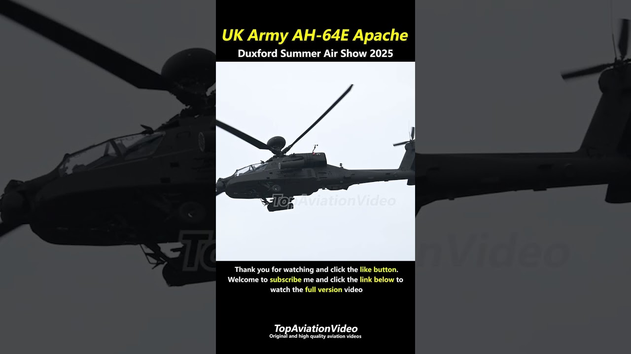British Army AH-64E Apache @ Duxford Summer Airshow