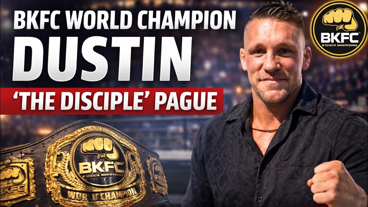 From BOOTY SHORTS to the BELT! BKFC's Dustin The Disciple Pague returns with the title & a message! 