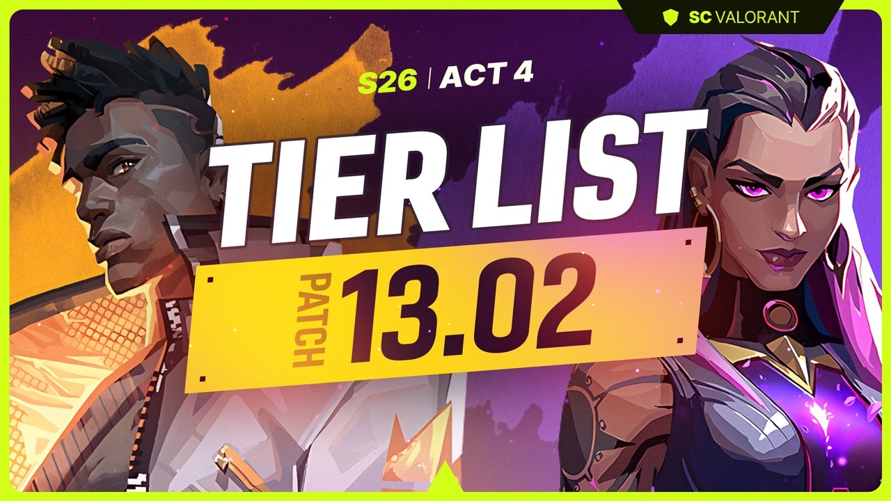 NEW Agent Tier List PATCH 13.02! - MASSIVE PHOENIX NERFS!
