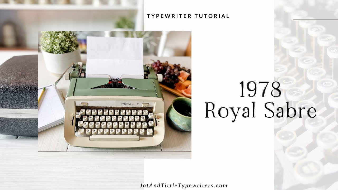 How to use a 1978 Royal Sabre