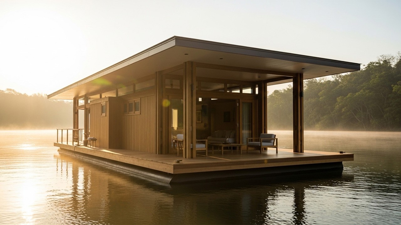 I Spent 50 Days Alone Building a Luxury Floating Jungle Cabin