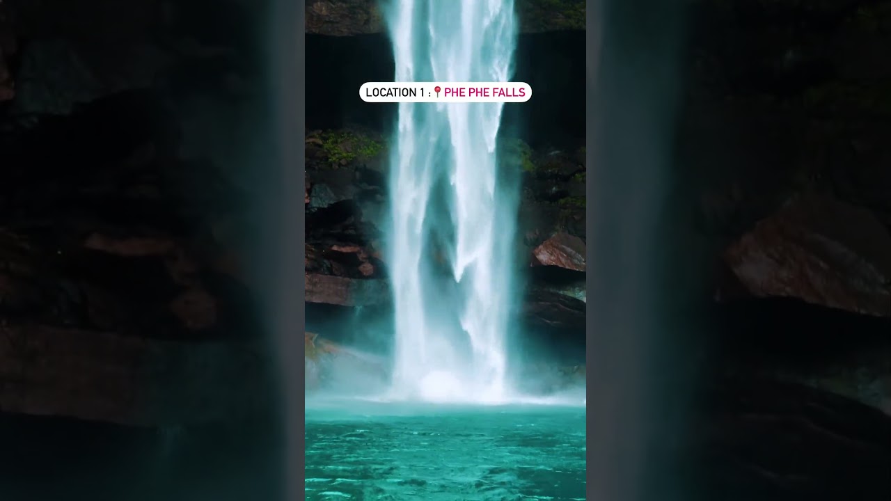 phe phe and krang suri Falls in Meghalaya can be  easily coveredin one day.