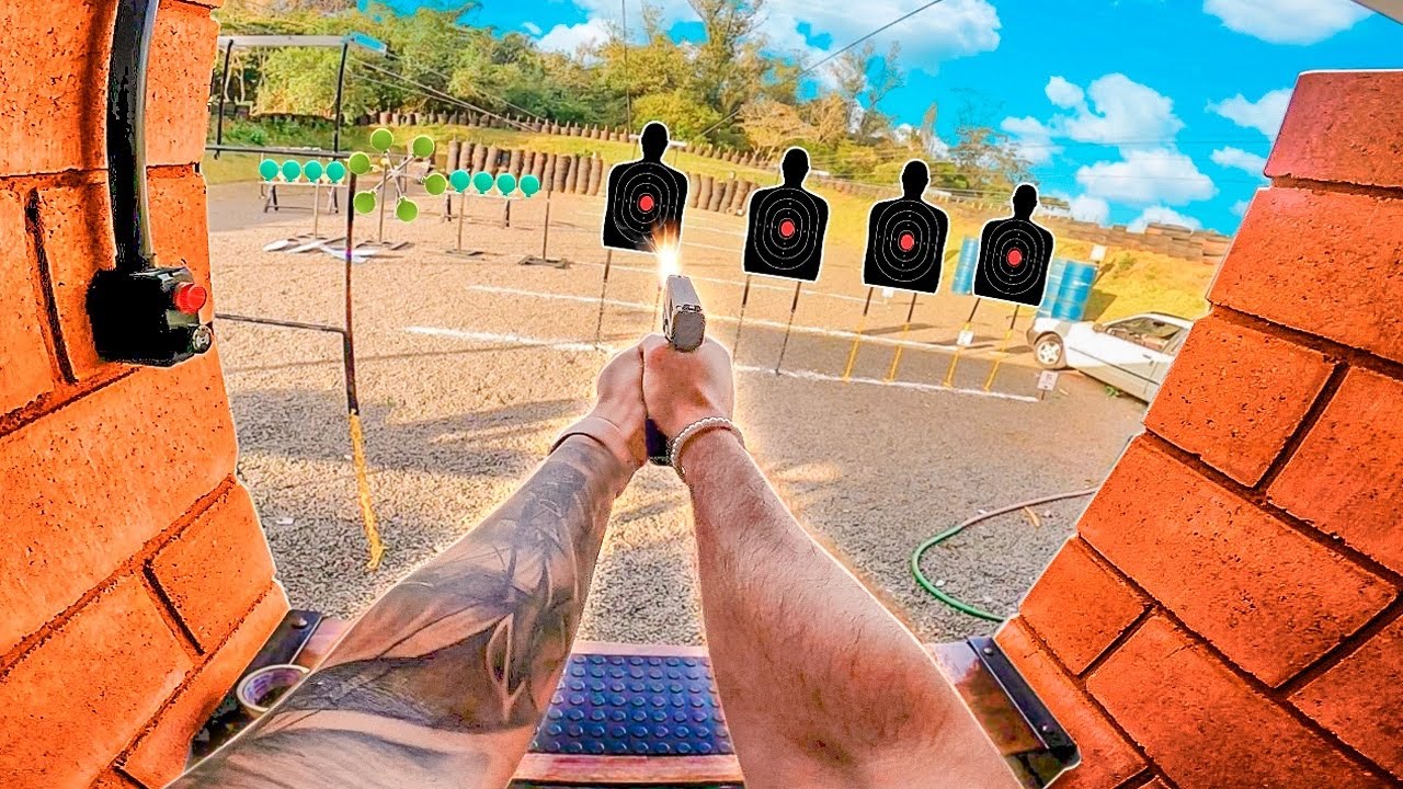 ATIRANDO COM ARMA DE FOGO PELA PRIMEIRA VEZ !! * veeem com a genteee * 🔥