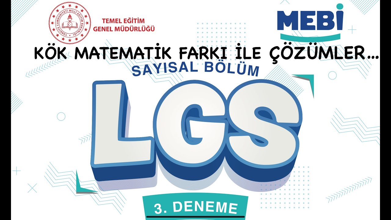 MEBİ - 3 MATEMATİK &Ccedil;&Ouml;Z&Uuml;MLERİ PDF&rsquo;Lİ