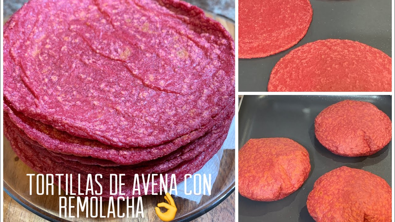Saludables Tortillas De Avena Con Remolacha / Betabel…