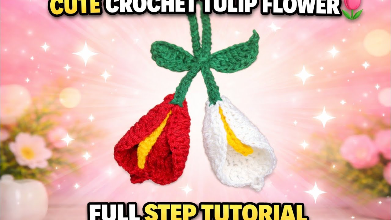 Super easy crochet lily flower #crochet #knittig #indianfashion #cute #craft #trending #flowers 