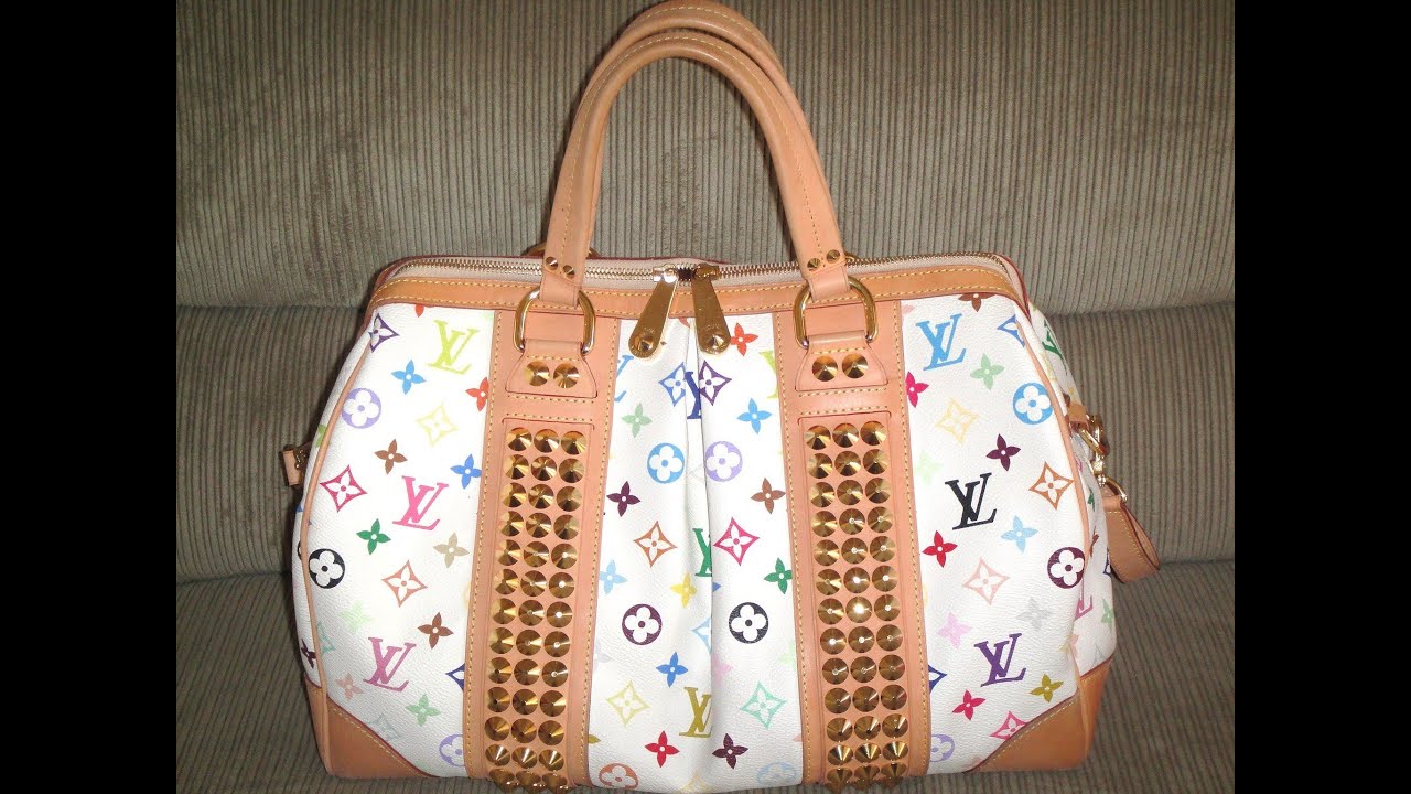 My Louis Vuitton Collection Part 19--White Monogram Multicolore Courtney GM Bag