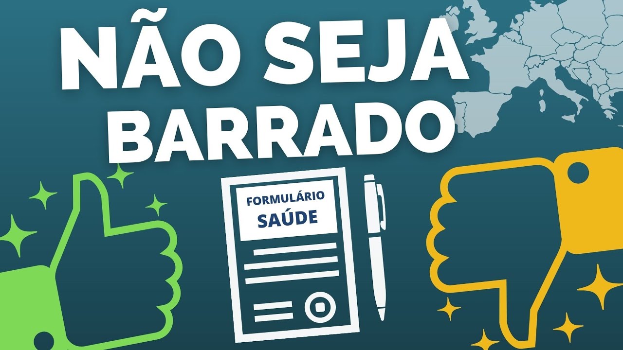 Formulário de SAÚDE para viajar na Europa na pandemia