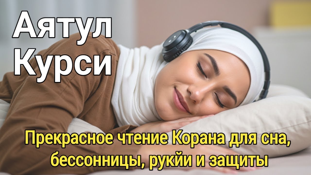 Аят аль-Курси для сна для защиты от зла  и спокойной ночи без страха