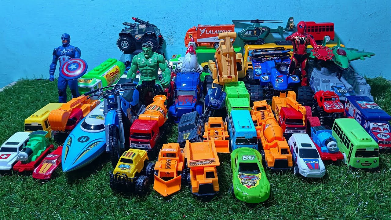 Mobil Mobilan Truk Oleng , Mobil Truk Molen, Mobil Balap, Truk Pasir, Excavator, Mobil Roket, Damkar