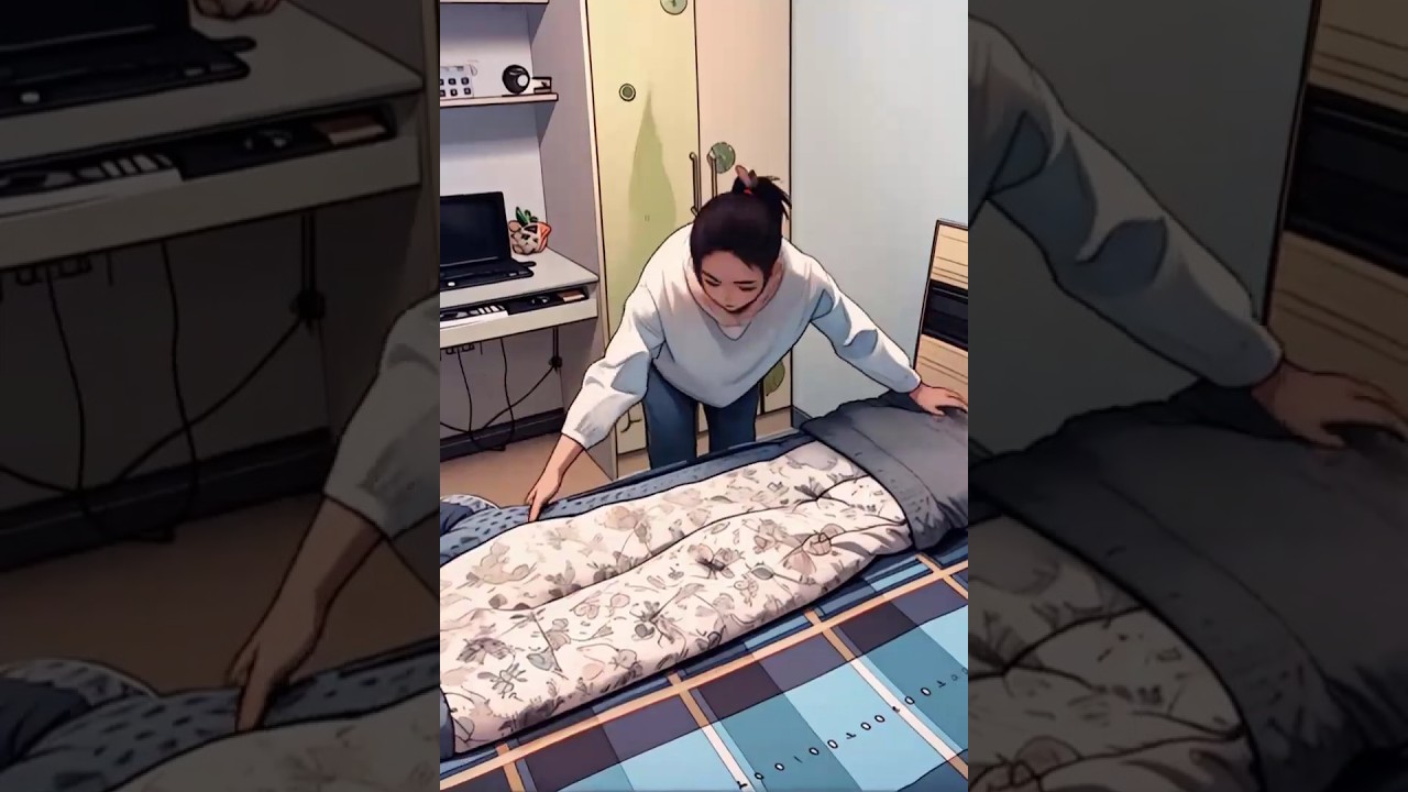 Как сложить одеяла в форме подушки. Гениальные решения.