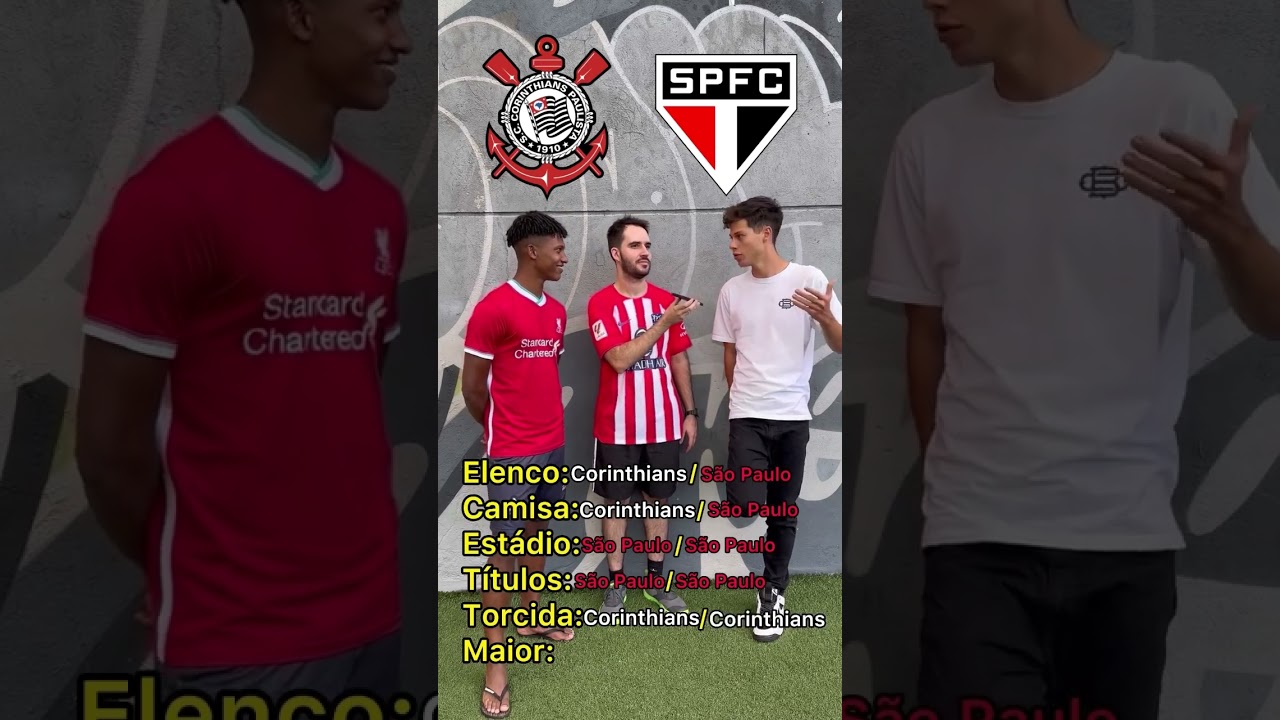 Corinthians x S&atilde;o Paulo: quem &eacute; maior? #futebol #brasileir&atilde;o #corinthians #saopaulofc #libertadores