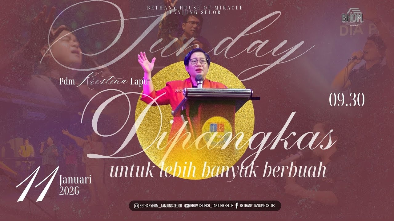 IBADAH RAYA 1 | 11 JANUARI 2026 | BETHANY HOUSE OF MIRACLE