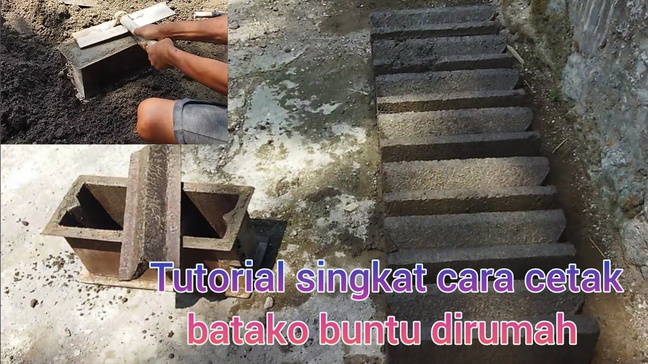 Tutorial singkat cara cetak batako buntu dirumah berikut penjelasannya #diy 