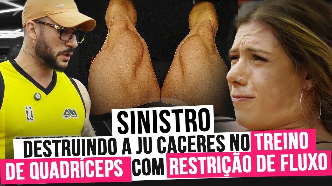 JU CACERES DEIXOU A ALMA NO TREINO DE QUADRÍCEPS