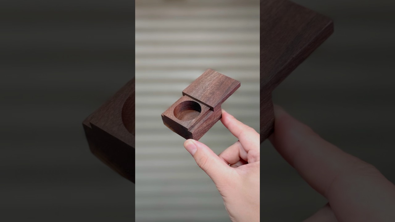 Sliding Dovetail Magic! Tiny Wooden Box #shorts #woodworking #diy