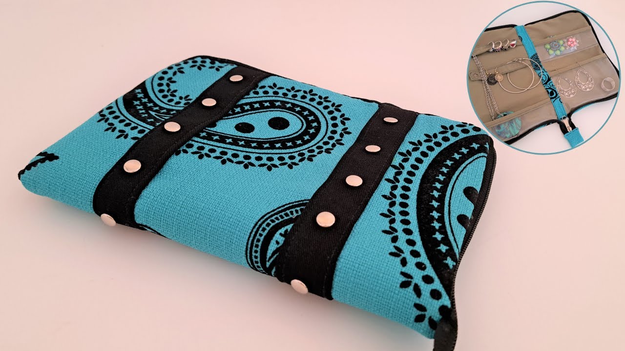 Tutorial: How to make zip organizer pouch/Accessories zipper pouch