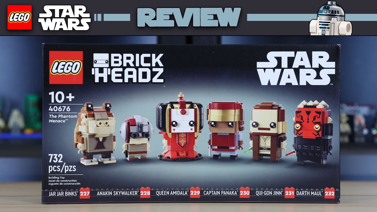 LEGO Star Wars 40676 The Phantom Menace Brickheadz - REVIEW