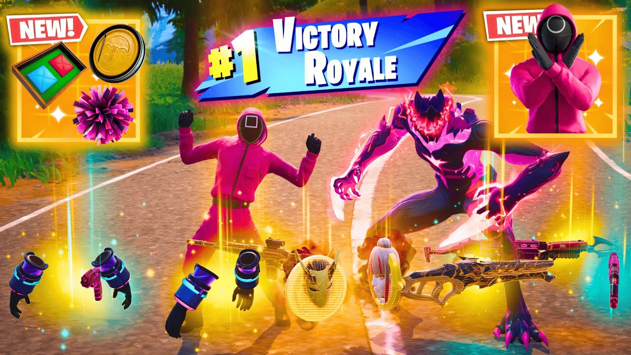 SQUID GAME GUARD + STORMBEAST'S POM POMS ALL MYTHIC GUNS IN FORTNITE (NEW! Chapter 6 Season 3)