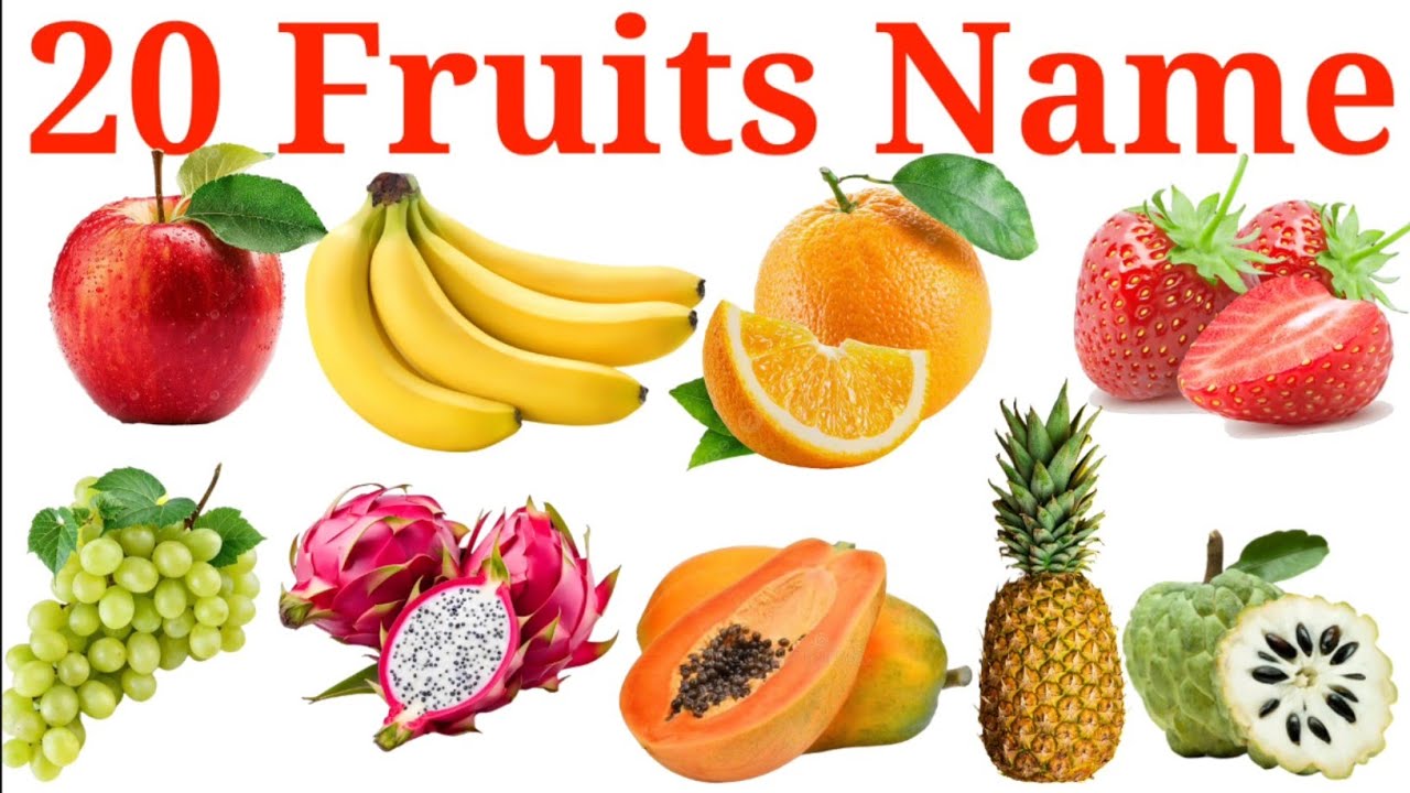 20 Fruit Names in English for Kids 🍓 Easy Words with Clear Pronunciation & Fun Learning | #fruitname