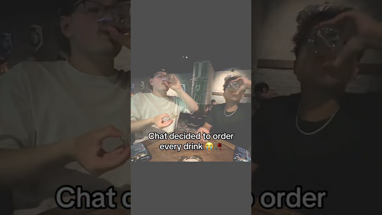 chat ordered every drink 😭🥀