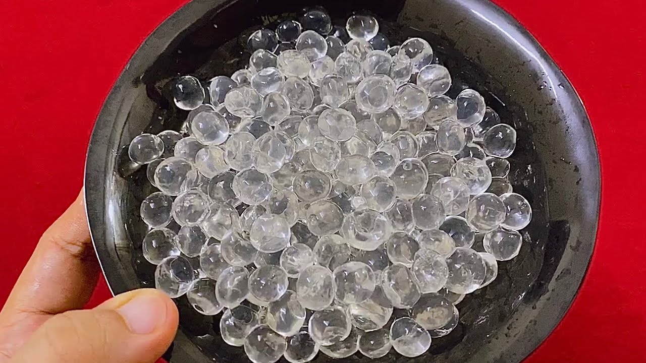 Cách làm hạt Trân châu bằng bột rau câu // trân châu ngọc trai - giòn, dai