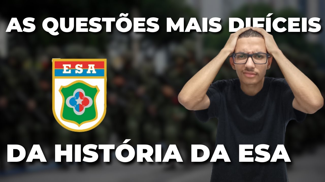 AS 2 QUESTÕES DE MATEMÁTICA MAIS DIFÍCEIS DA PROVA DA ESA | Samuel Marinho