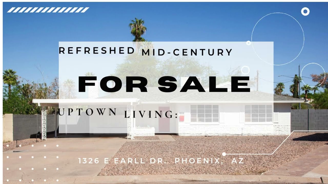 1326 E Earll Drive Phoenix, AZ- Modernized Mid-Century Gem Uptown Phoenix | Huge Lot & ADU Potential