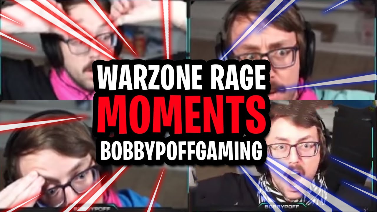 Warzone Rage Moments Bobbypoffgaming Edition! (Funny rage moments 😂)
