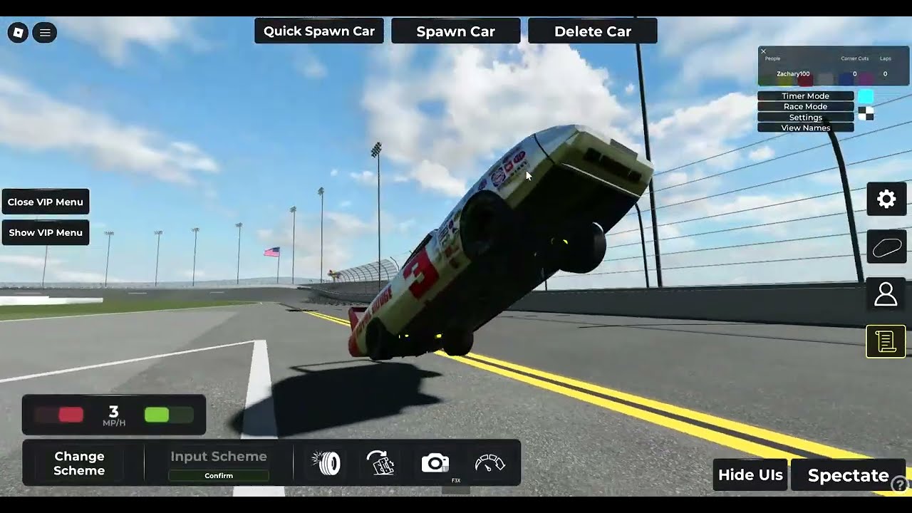 Roblox: New Video - Part 23 Of Racing Daytona Nascar Cars in 'Just Daytona'