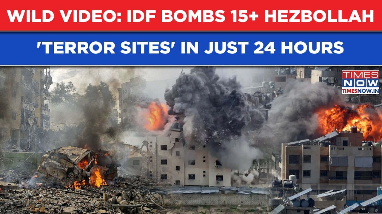 Chilling Footage: WATCH IDF Rain Bombs, Wipe Out 15+ Hezbollah Terror Dens In Just 24 Hours