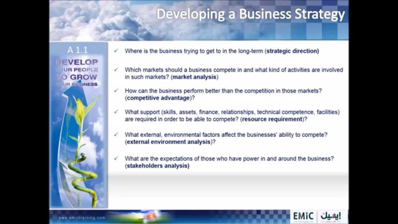 A 1 1 Business Strategy