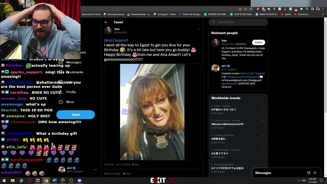 mL7 reacts to Ana VA wishing him Happy Birthday