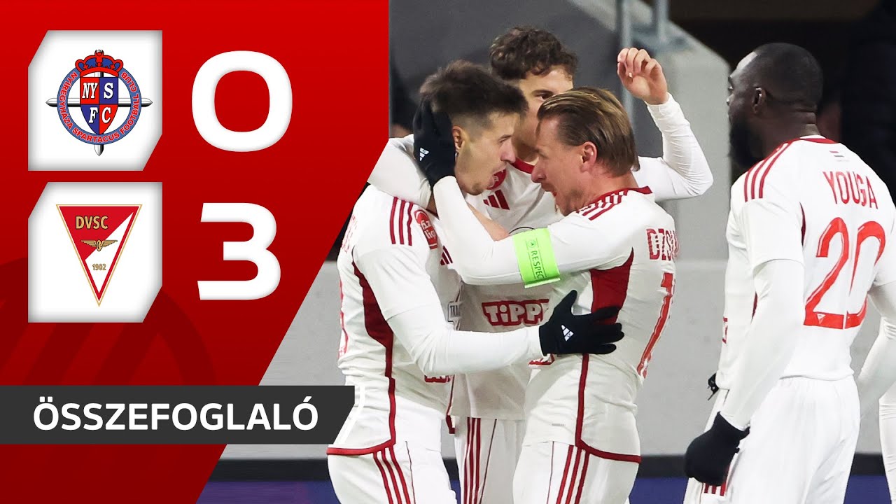 Fizz Liga: Nyíregyháza – Debrecen 0–3 | összefoglaló
