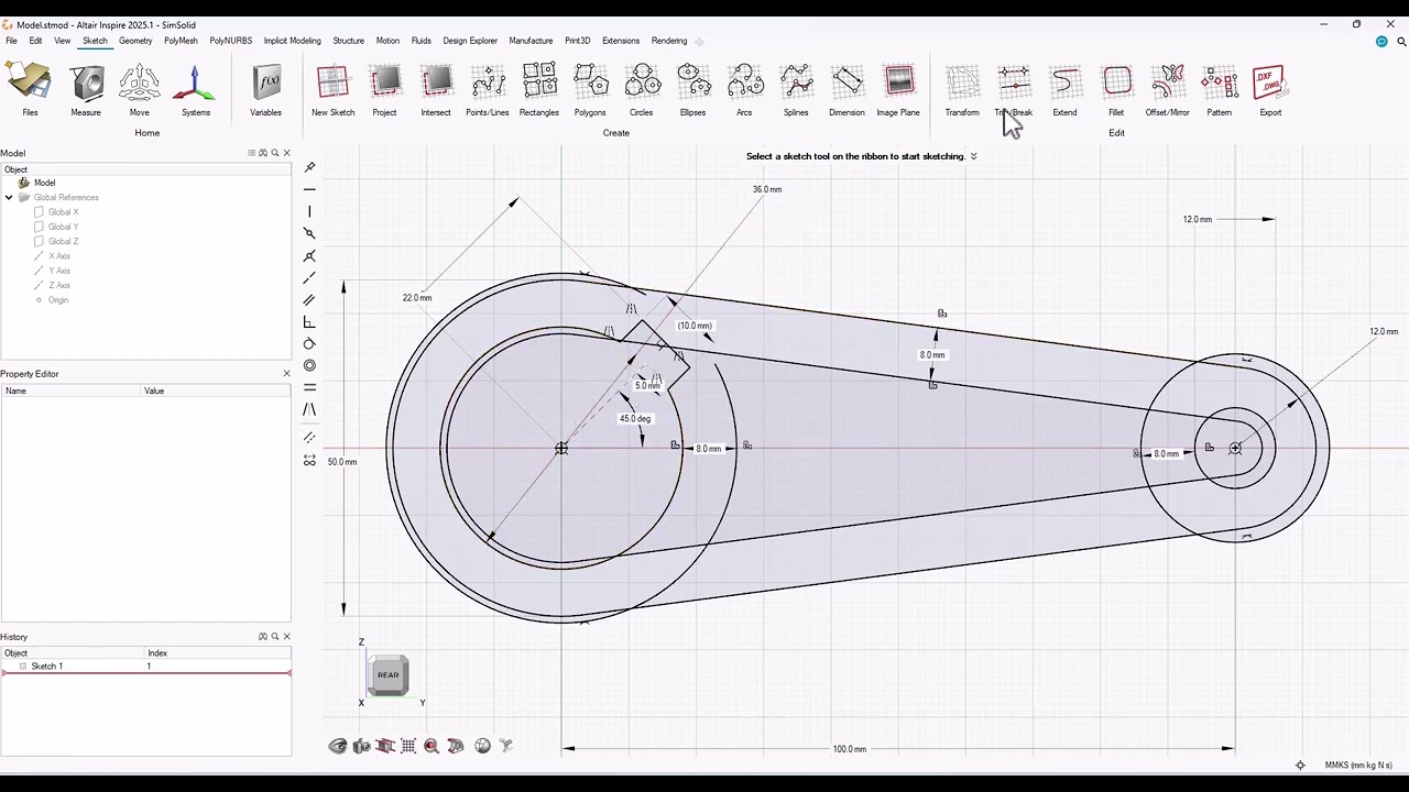 Tutorial modelado de solidos avanzado  Altair Inspire 21