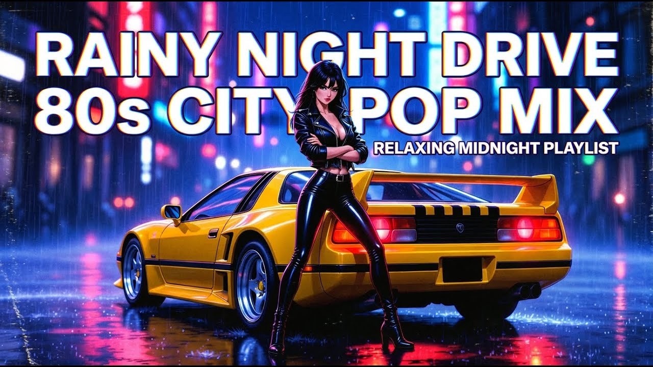 Rainy Night Drive in Toky