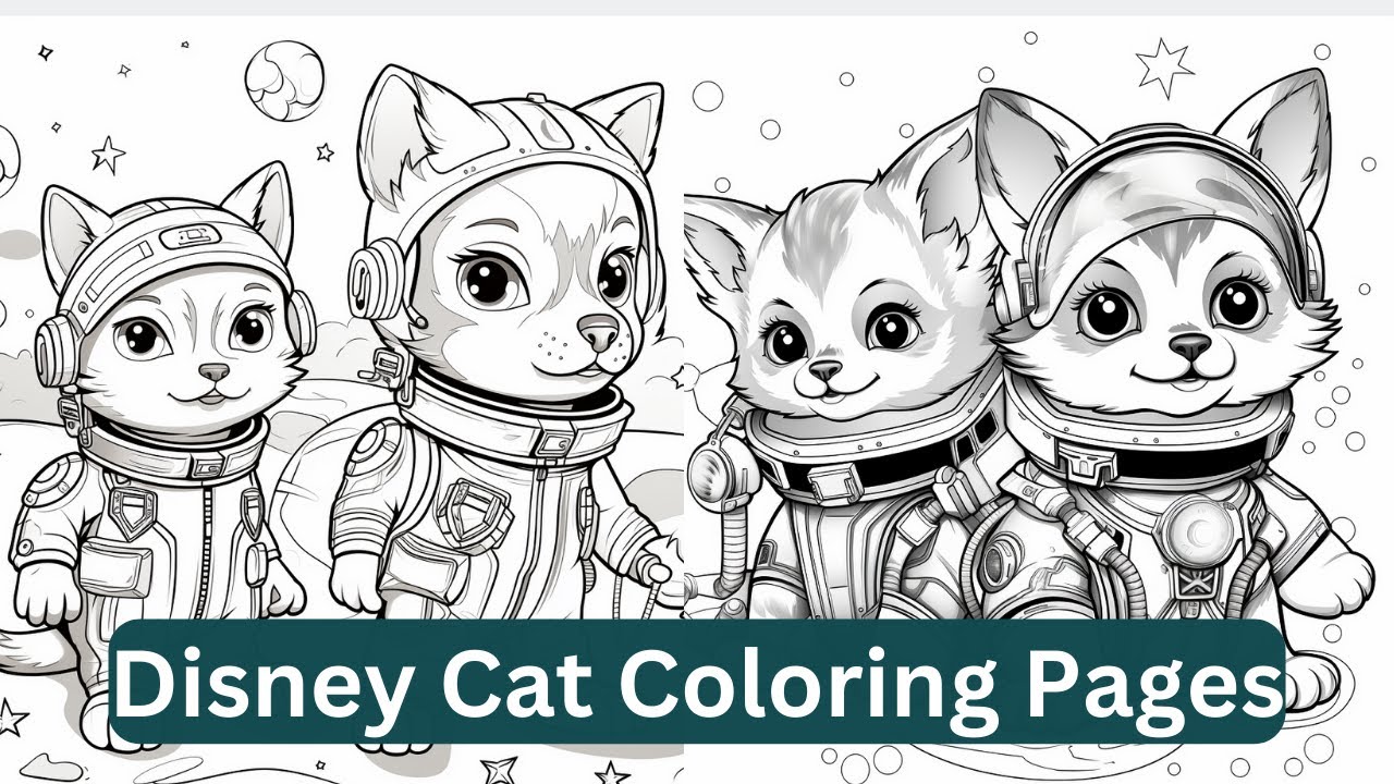Disney Cat Coloring Pages