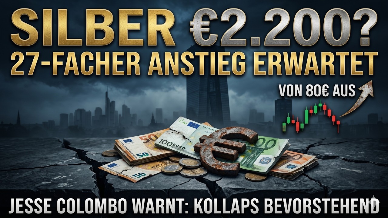 Silber-Prognose 2.200$: Warum 2,8 Billionen Euro deutscher Sparguthaben jetzt kollabieren